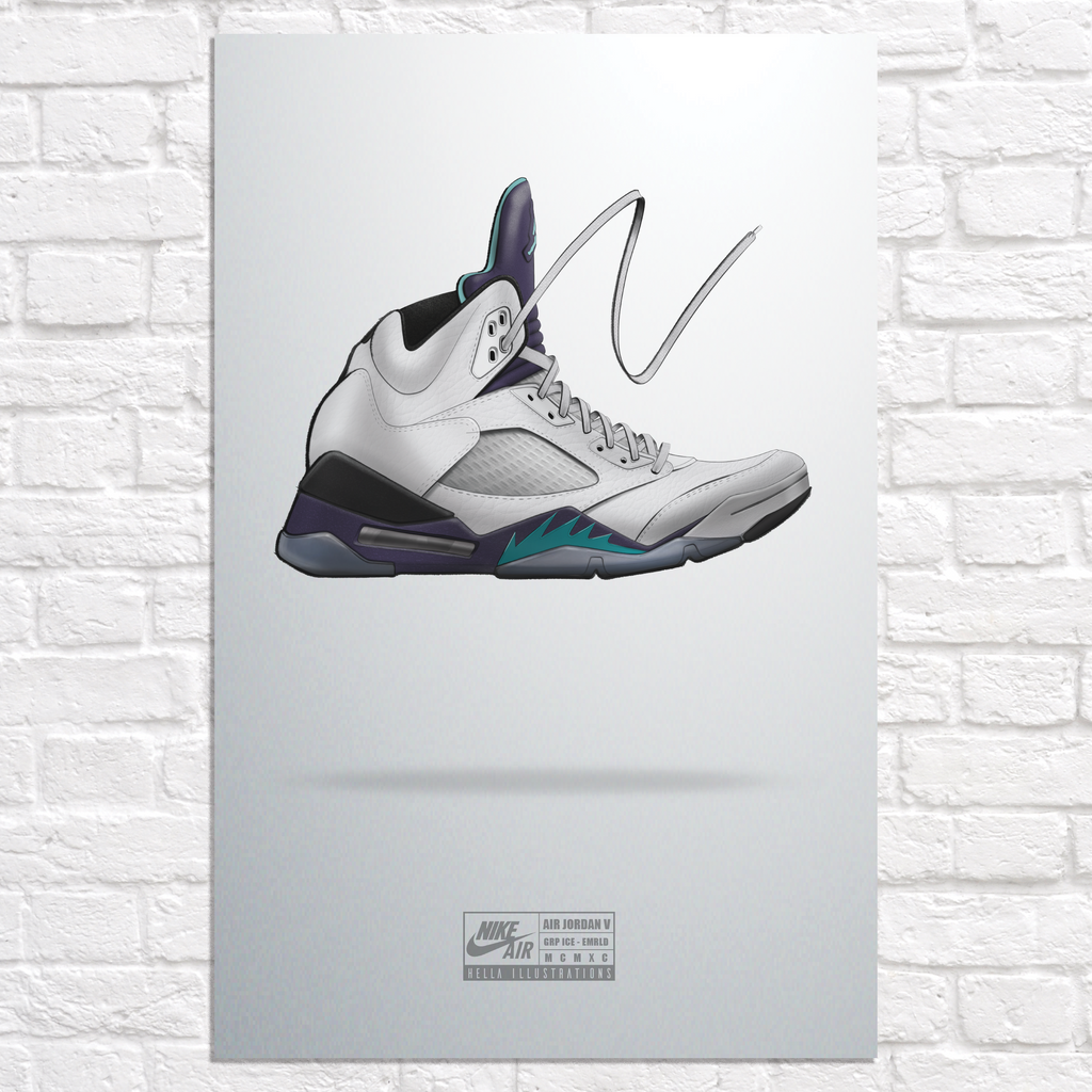 air jordan 5 grape