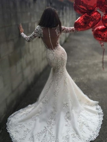 Mermaid Bridal Gown With Court Train – Sassymyprom