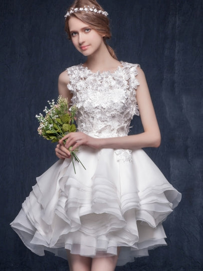 Short / Mini Garden Wedding Dress – Sassymyprom
