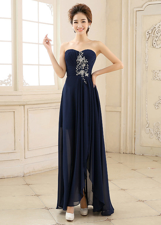 Elegant Chiffon Sweetheart Neckline A Line Evening Dress Sassymyprom 9883