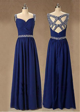 Chic Chiffon Sweetheart Neckline Floor-length A-line Prom Dress ...