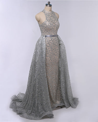 Gold High Neck Mermaid Sequin Prom Dress – Sassymyprom