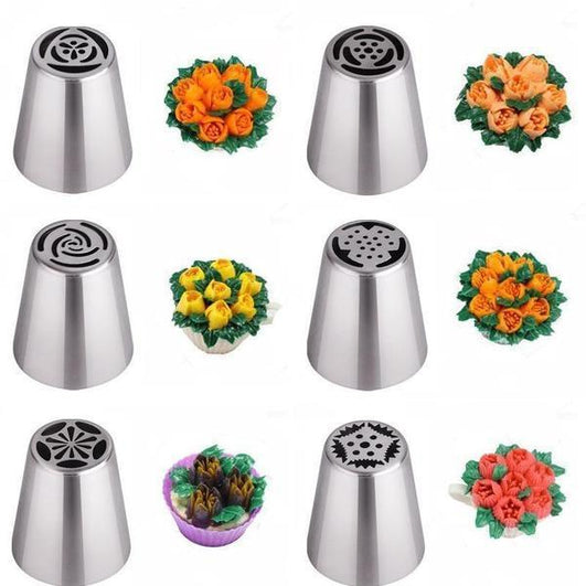 Home 6 pcs Floral Magic™ baking nozzles set (6pcs/11pcs/24pcs set)