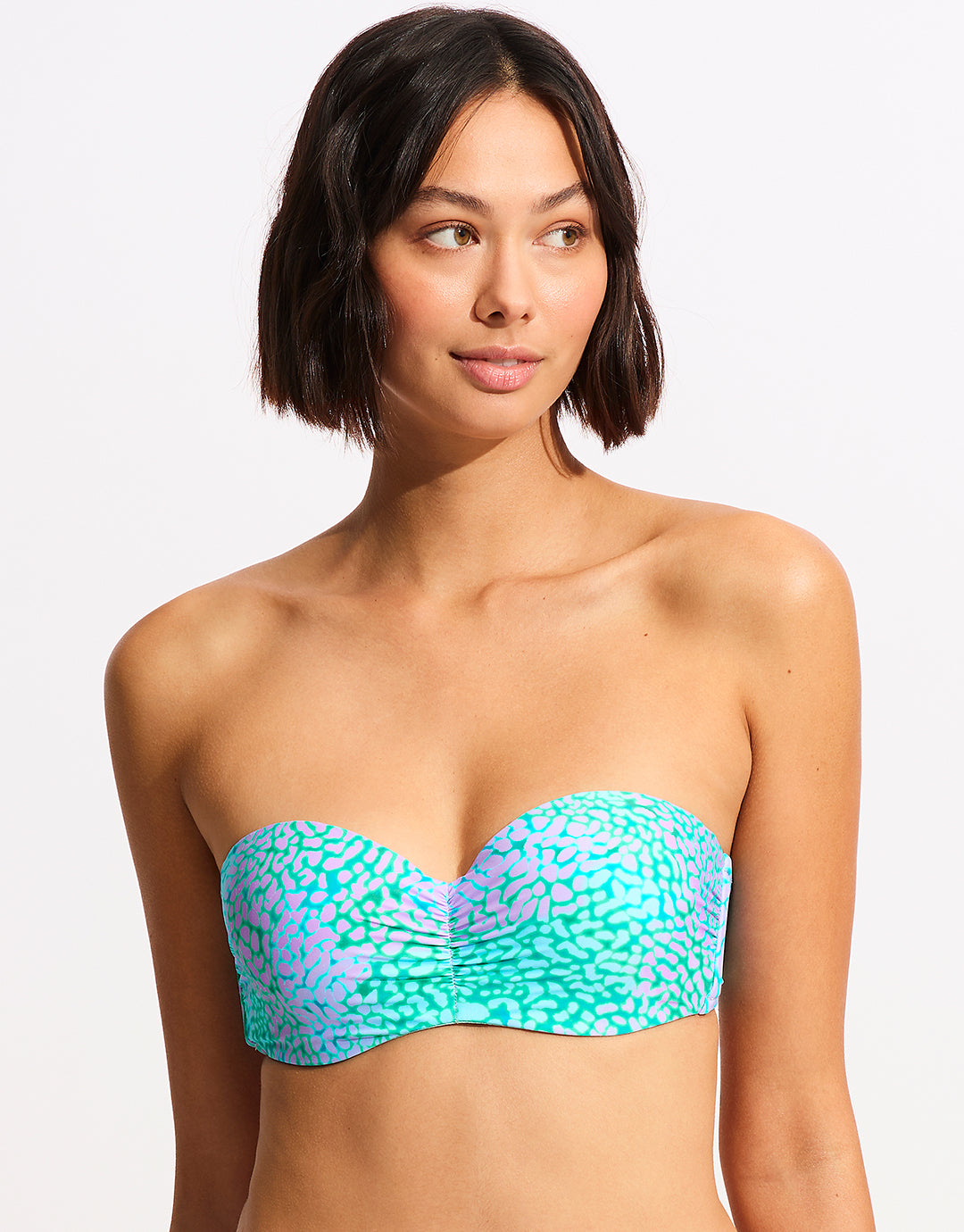 Bandeau Sport Femme Bleu Floral Ecoresponsable OTHER SKIN