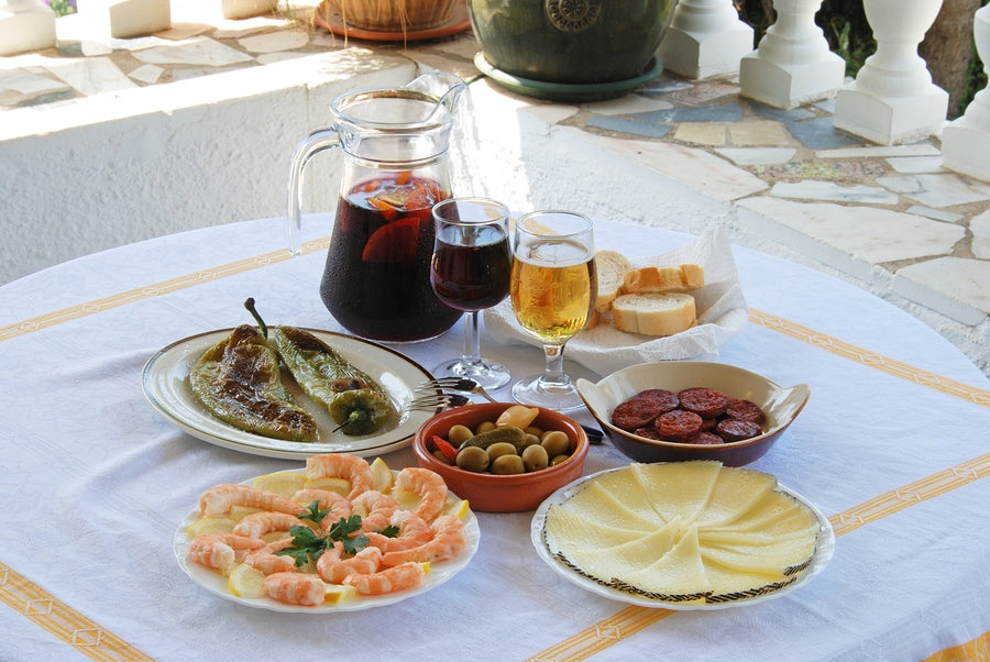 Spanish tapas selection.