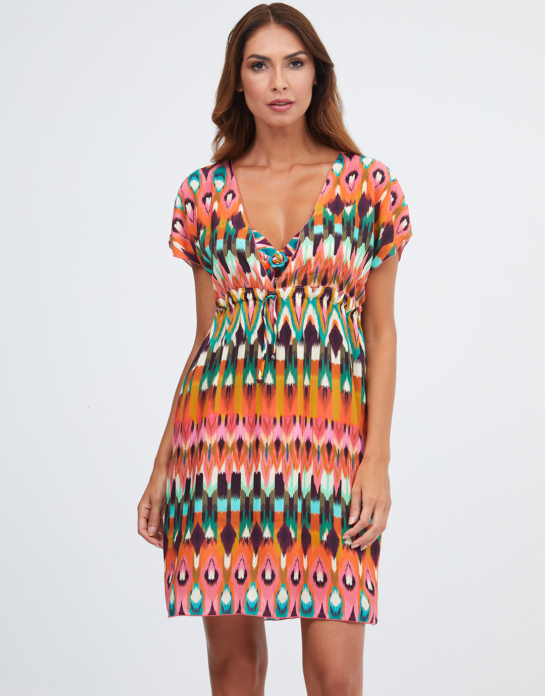 Ipanema Beach Dress - Pink Multi