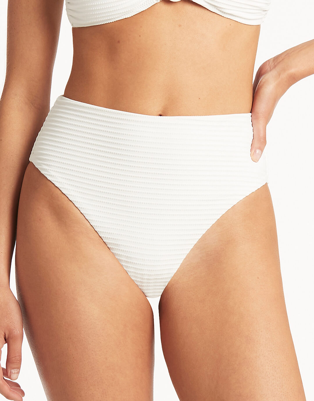 Interlace Seamless Bandeau – White – Sea Level US