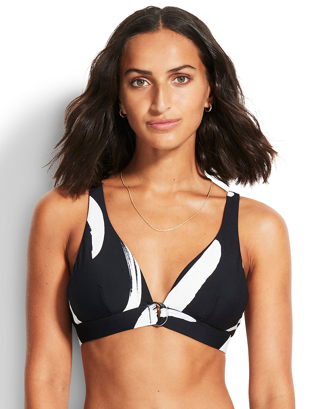 Seafolly Second Wave Fixed Tri Bra Bikini Top