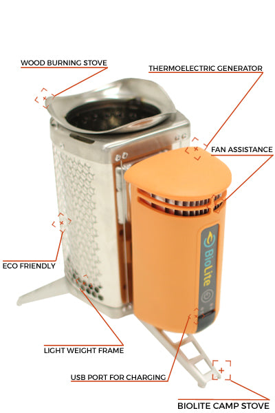 Wood Burning Camp Stove Electric Generator