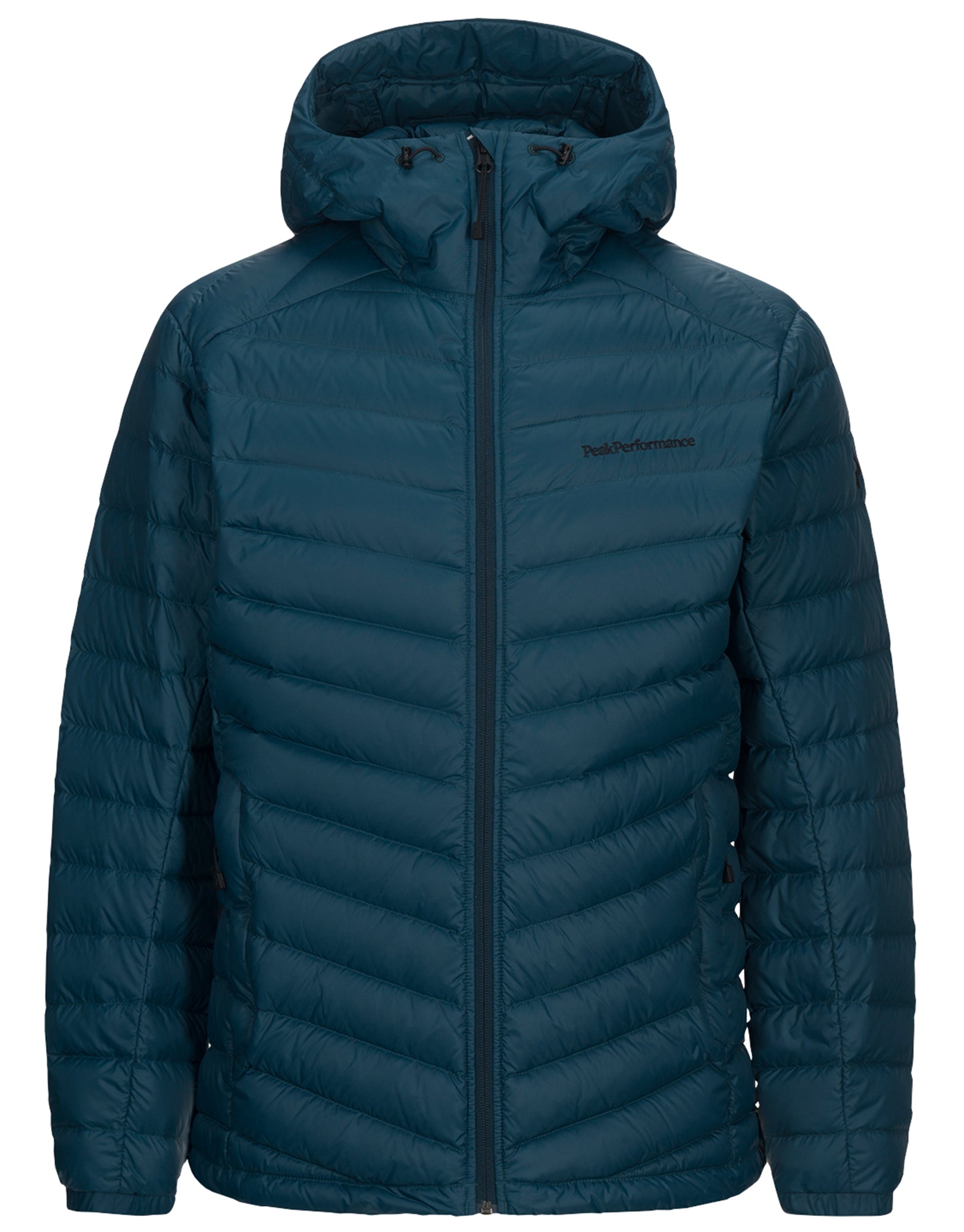 Peak Performance Mens Frost Down Hood Jacket - Teal Extreme | Simply ...