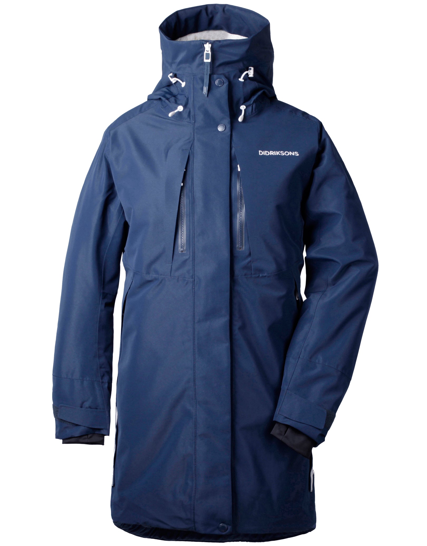 Didriksons Womens Silje Parka - Navy | Simply Hike UK