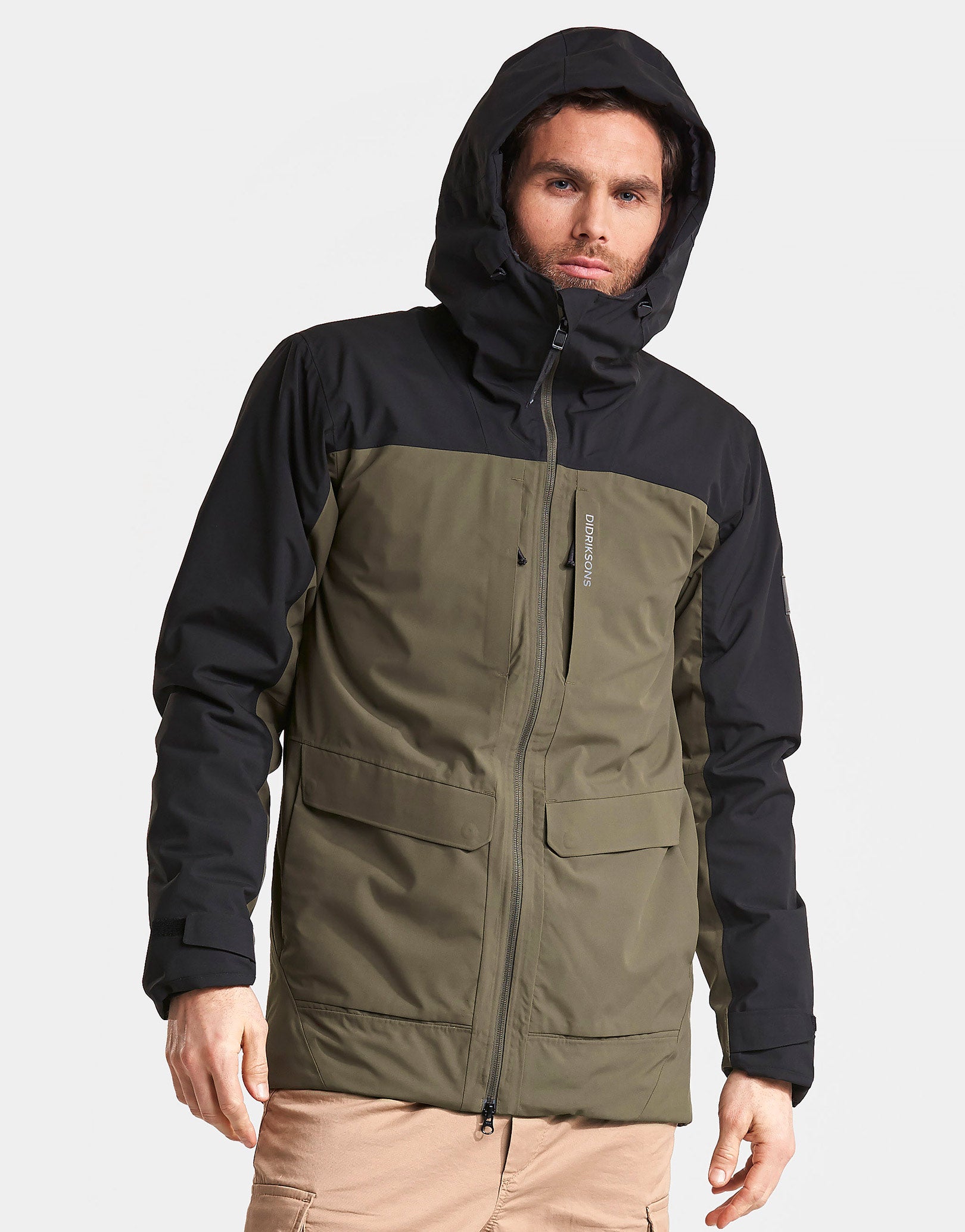 Didriksons Mens Dale Jacket - Crocodile Green | Simply Hike UK