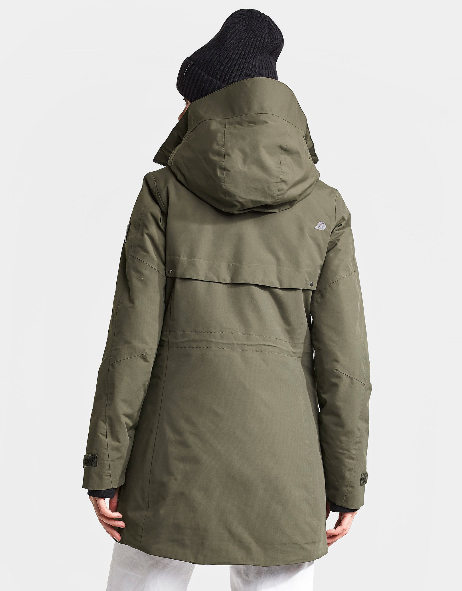 Didriksons Womens Frida Parka Jacket - Crocodile Green | Simply Hike UK