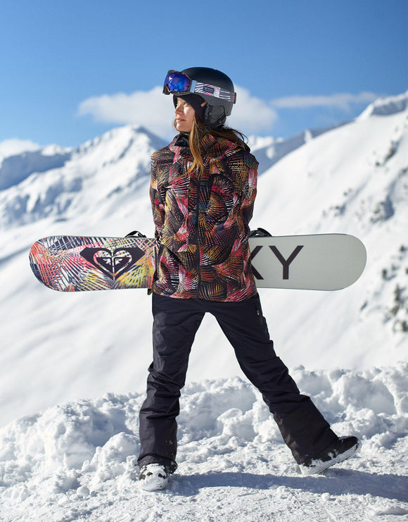 Roxy Womens Essence GTX 2L Ski Jacket - True Black Night Palm | Simply ...