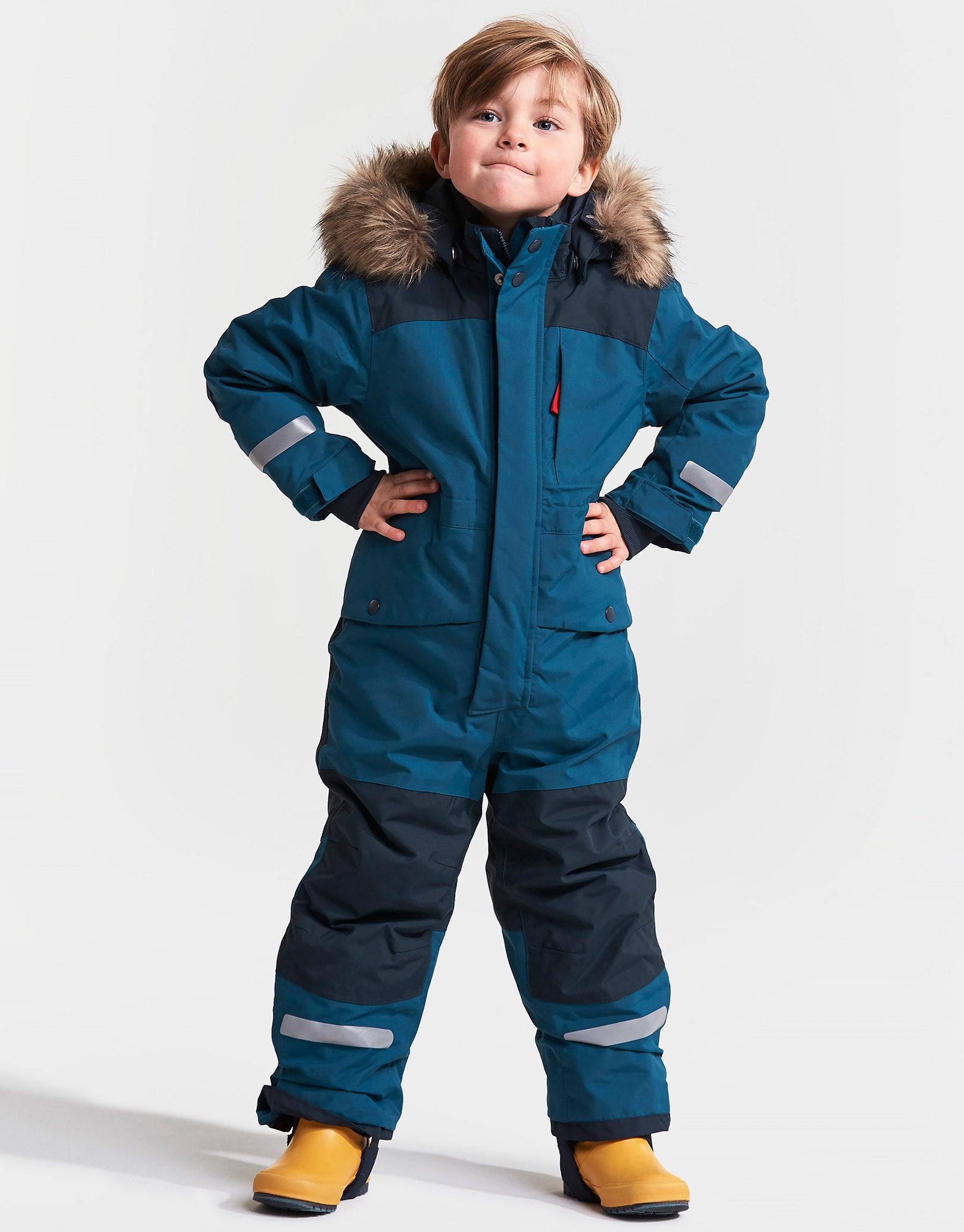 Didriksons Kids Bjornen Coverall - Hurricane Blue | Simply Hike UK