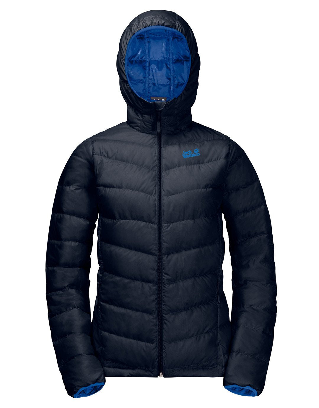 Jack Wolfskin Womens Helium Down Jacket - Midnight Blue | Simply Hike UK