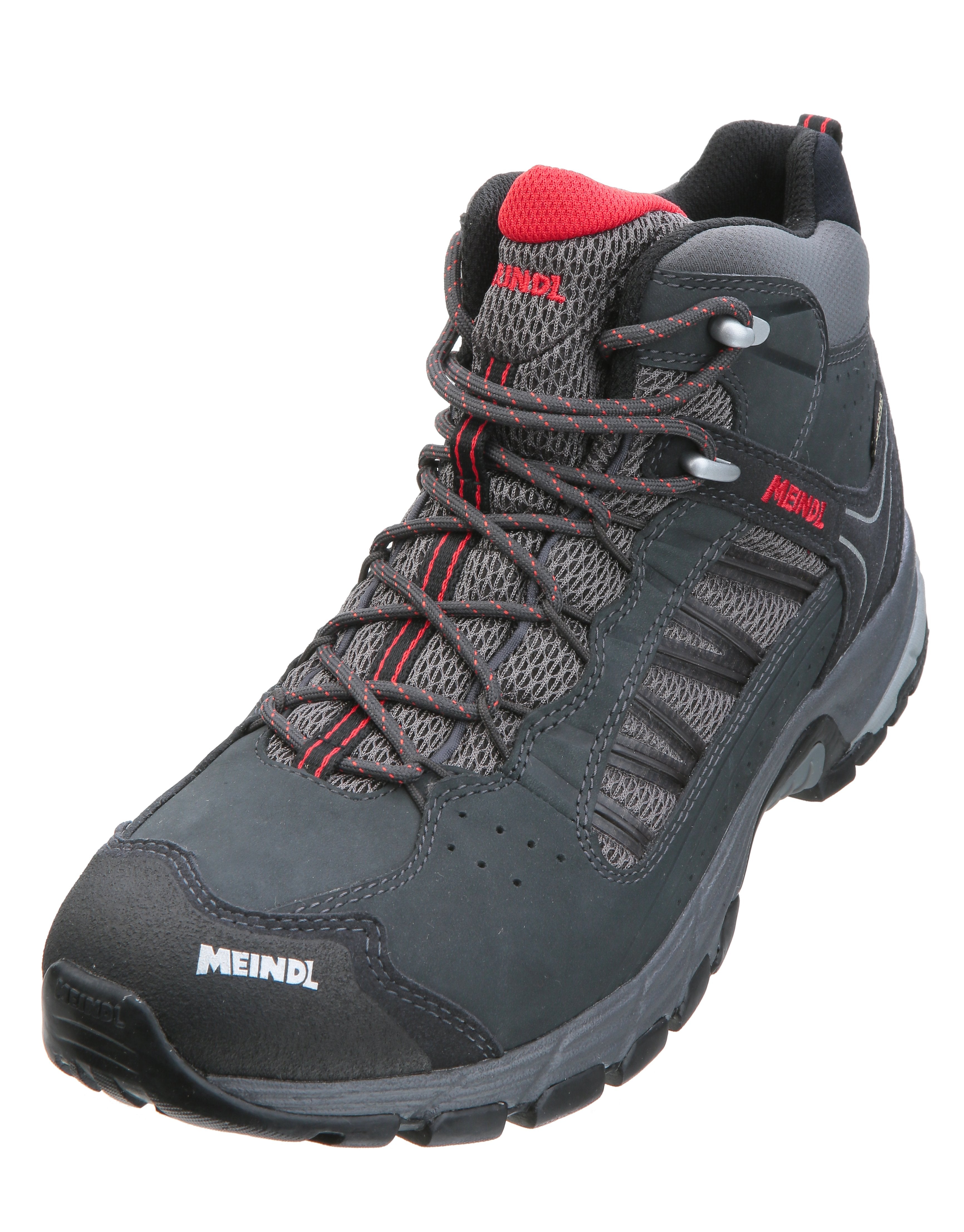 Meindl Mens Journey Mid GTX Walking Boot - Anthracite Red | Simply Hike UK