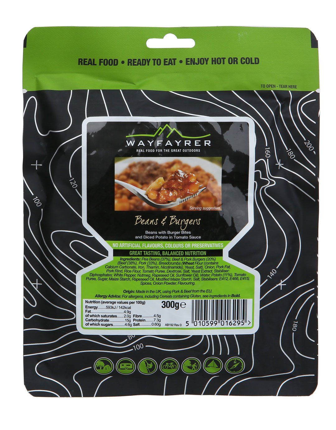 Wayfayrer Beans and Burgers Meal Pouch | Simply Hike UK