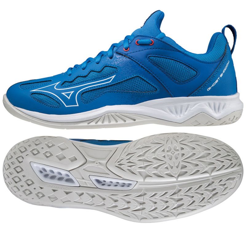 Mizuno Mens Ghost Shadow Handball Shoes - Blue | Simply Hike UK