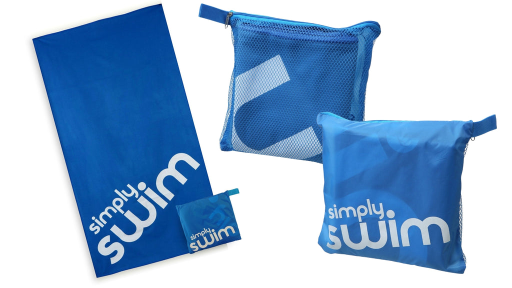 simply-swim-towels and bag blue