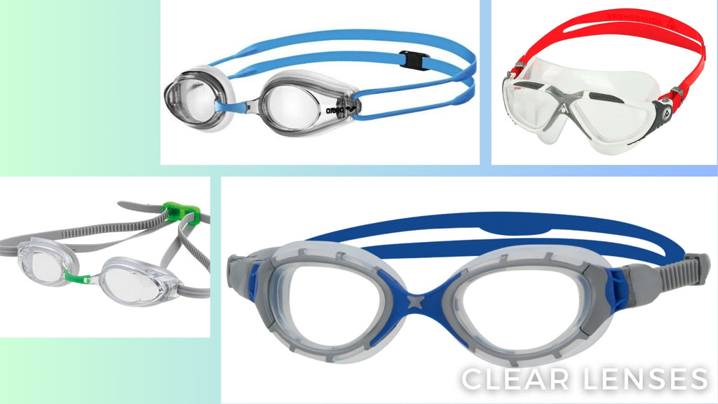 simply swim clear lenses goggles