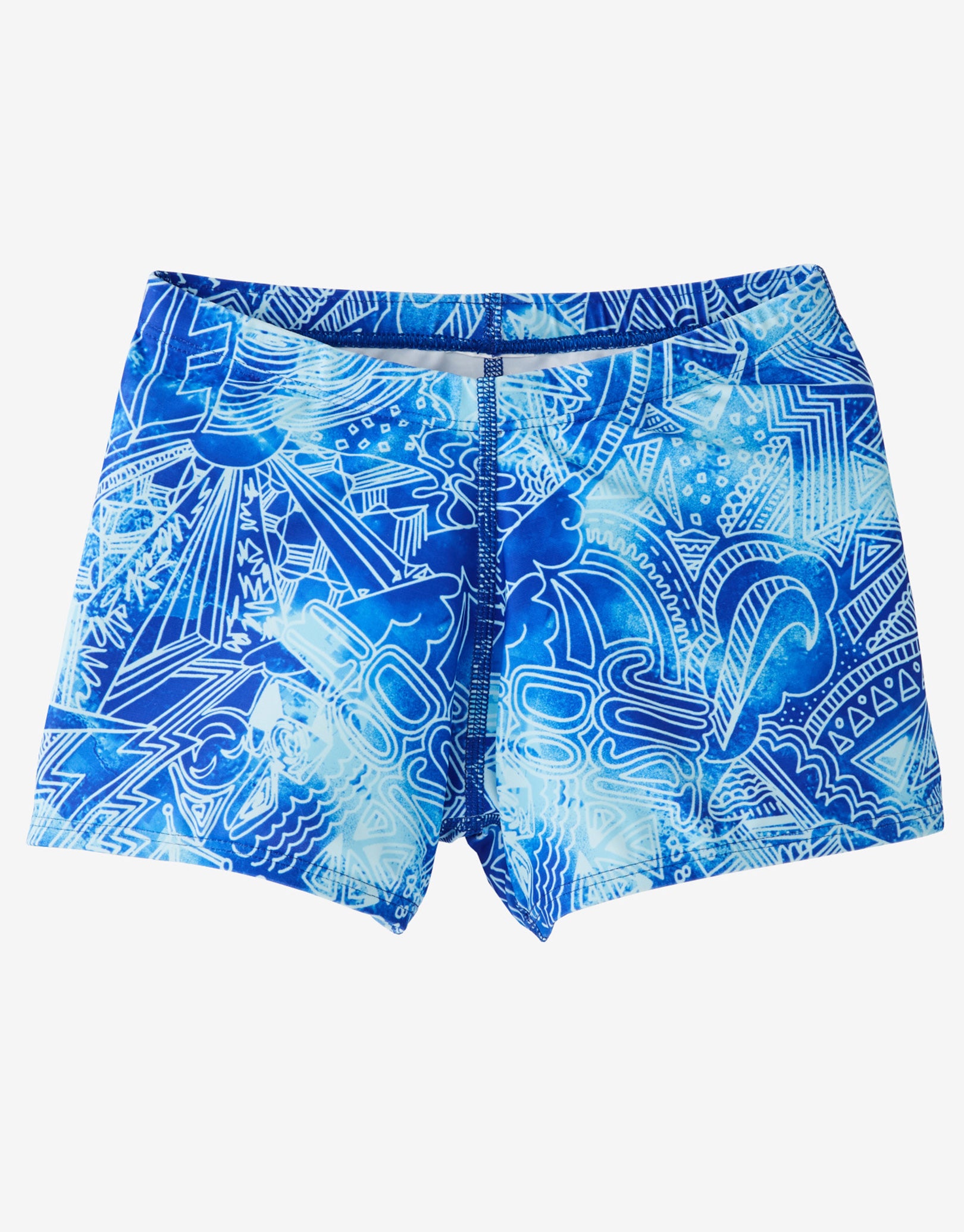 Nike Boys Doodle Square Leg Swim Trunk - Racer Blue | Simply Swim UK