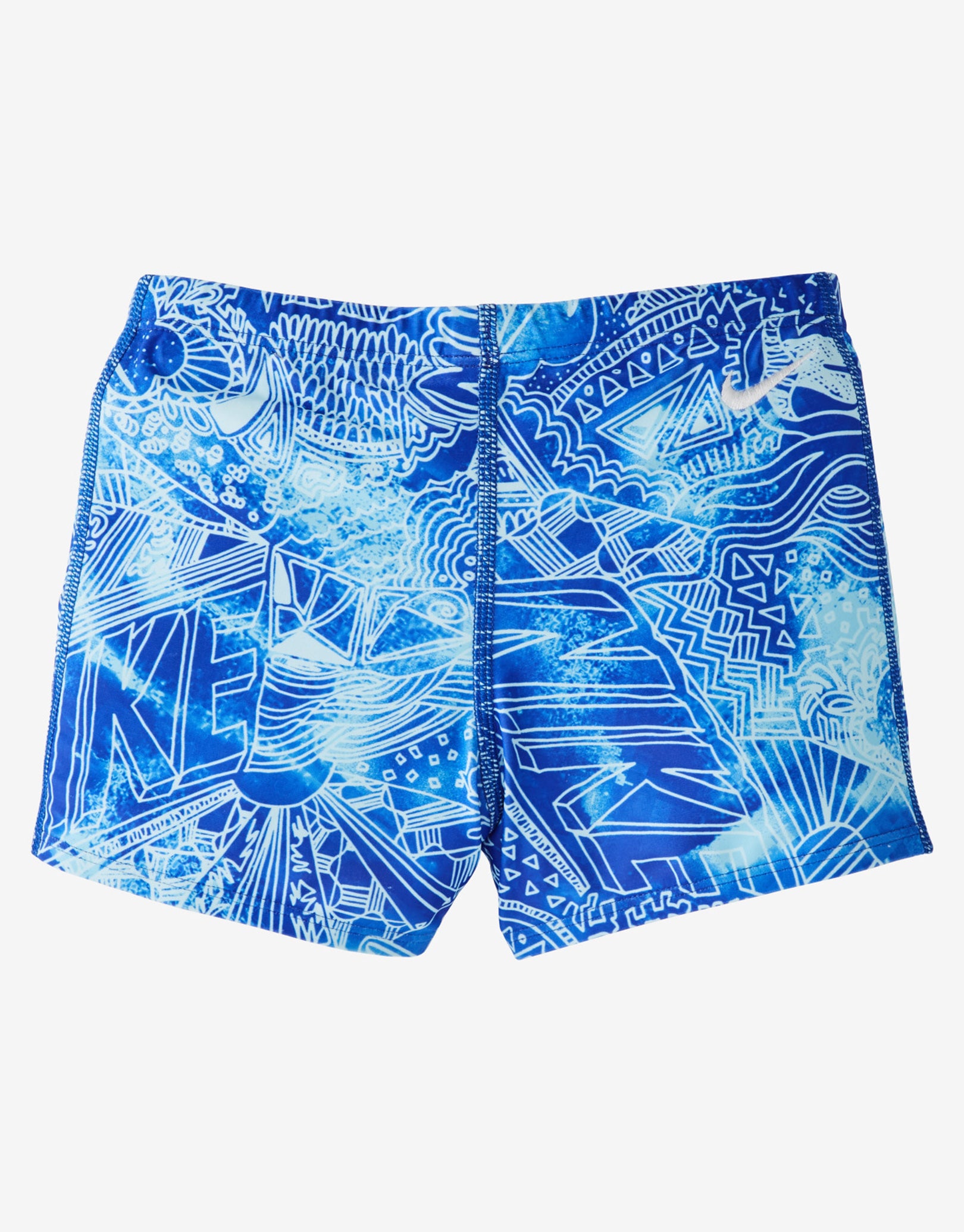 Nike Boys Doodle Square Leg Swim Trunk - Racer Blue | Simply Swim UK