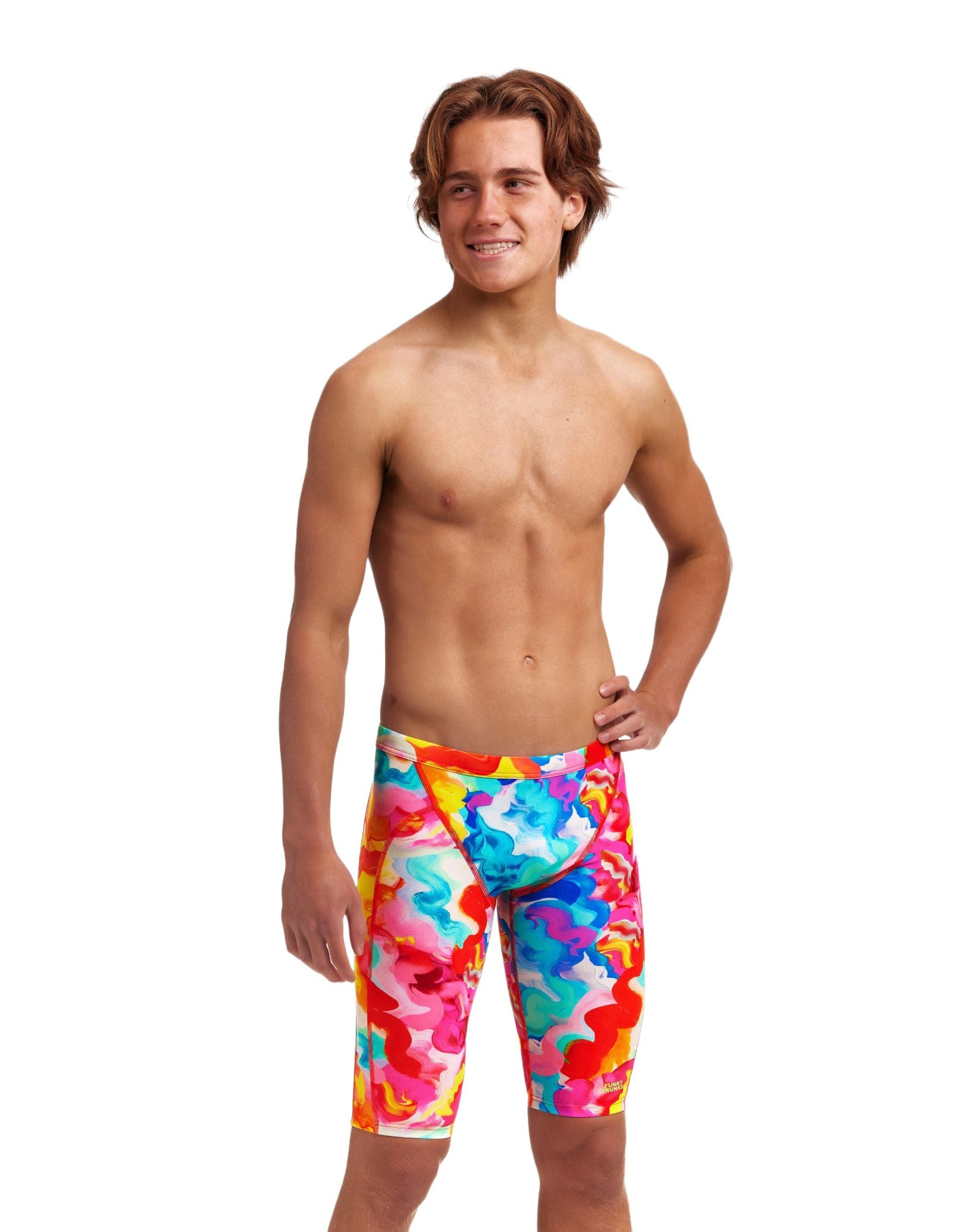 Funky Trunks Boys Messy Monet Swim Jammer | Simply Swim | Simply Swim UK