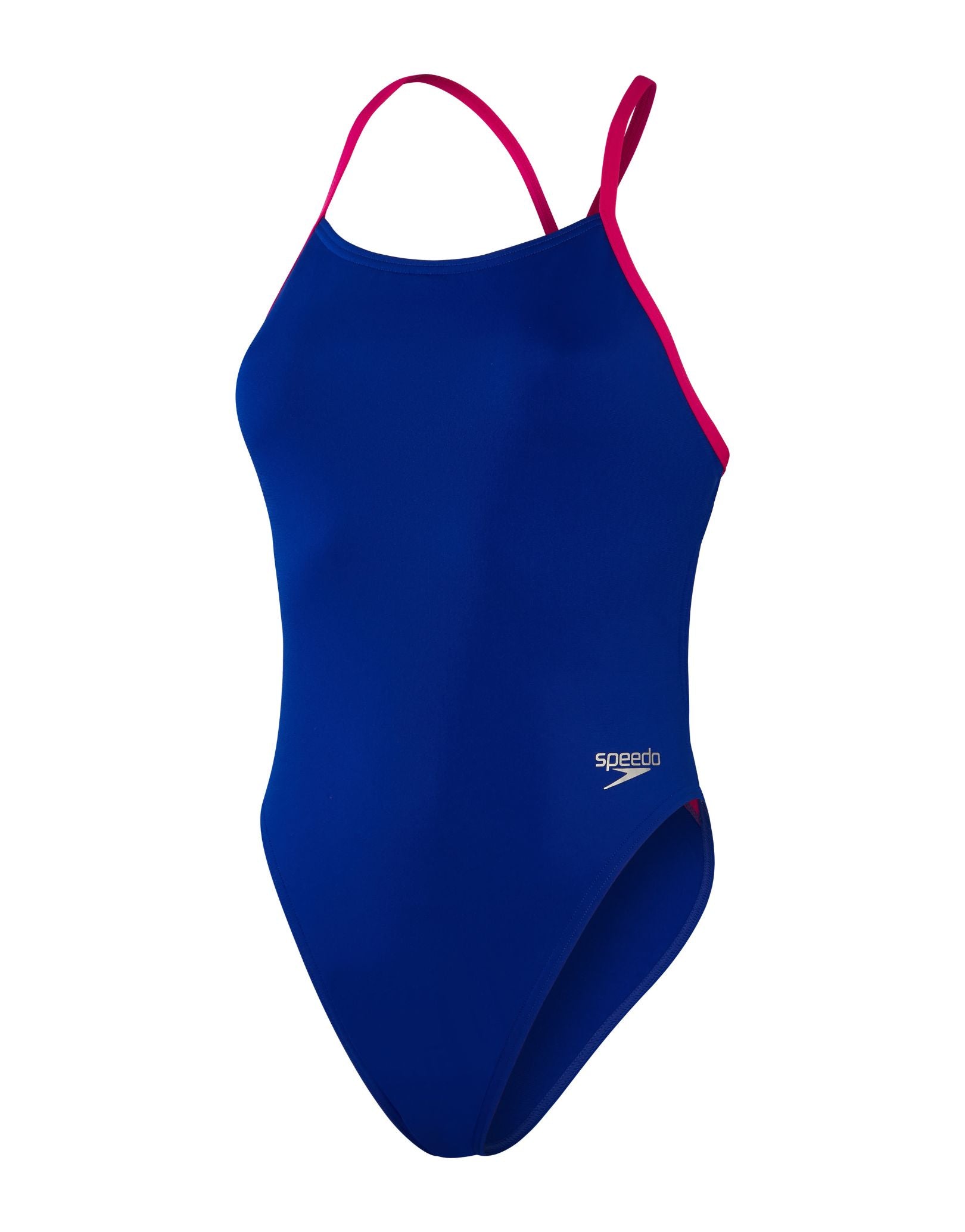 Speedo Solid Tieback Swimsuit - Blue/Pink | Simply Swim | Simply Swim UK