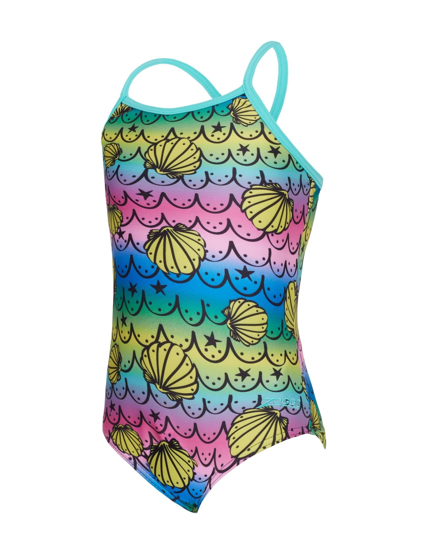 Zoggs Tots Girls Mermaids Crossback Swimsuit | Simply Swim | Simply Swim UK