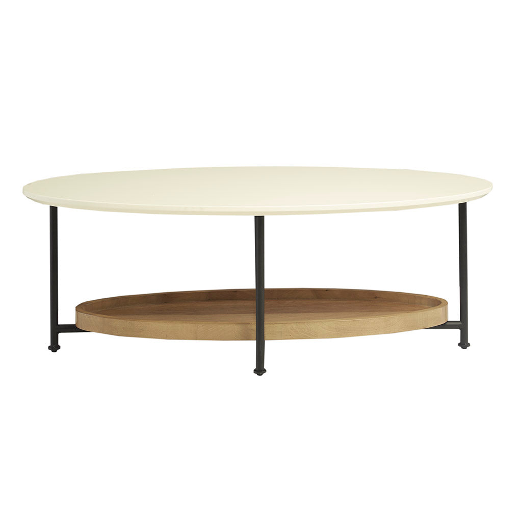 Gracie Mills Brisa Contemporary Oval CoffeeTable