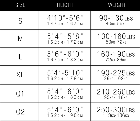 Tights Size Chart - Women – Pack for Camp