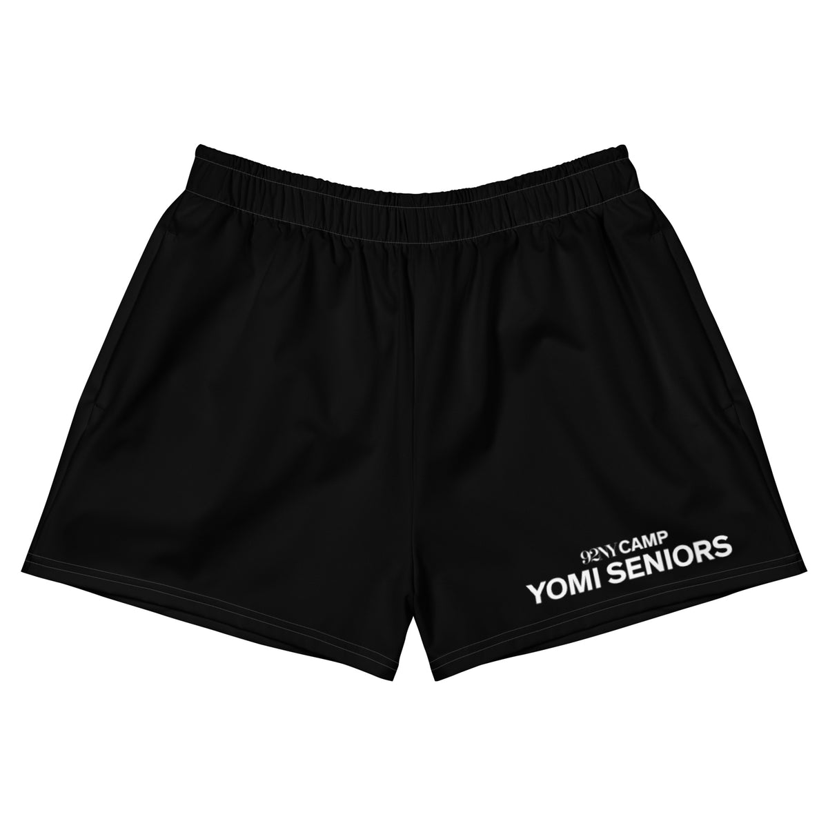 92nd St Fitted Athletic Black Shorts - Yomi Seniors – Pack for Camp