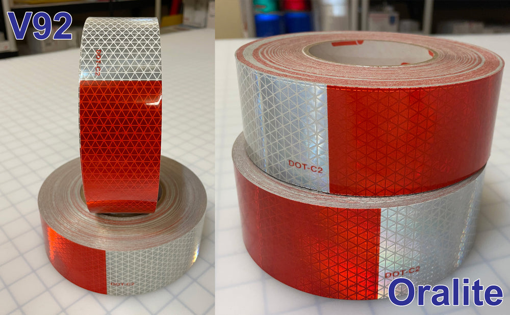 2 inch - V92 Oralite 6/6 DOT Tape Rolls - Reflective Inc. - DOT and School  Bus Tapes