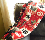 OU Fleece Tie Blanket