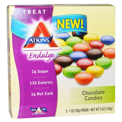 Atkins, Treat Endulge, Chocolate Candies, 5 Packs, 1 oz (28 g) Each