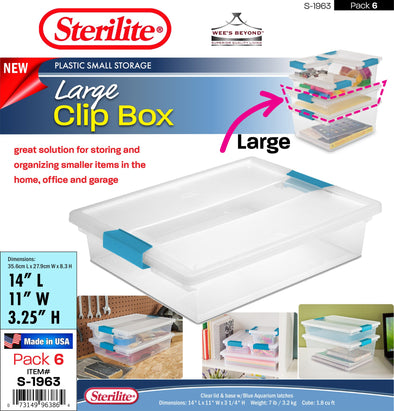 sterilite large clip box 1963