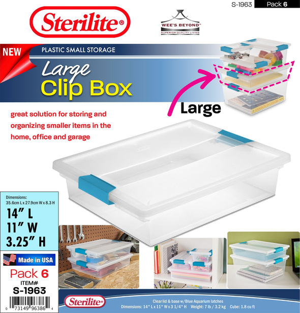 sterilite large clip box bed bath and beyond