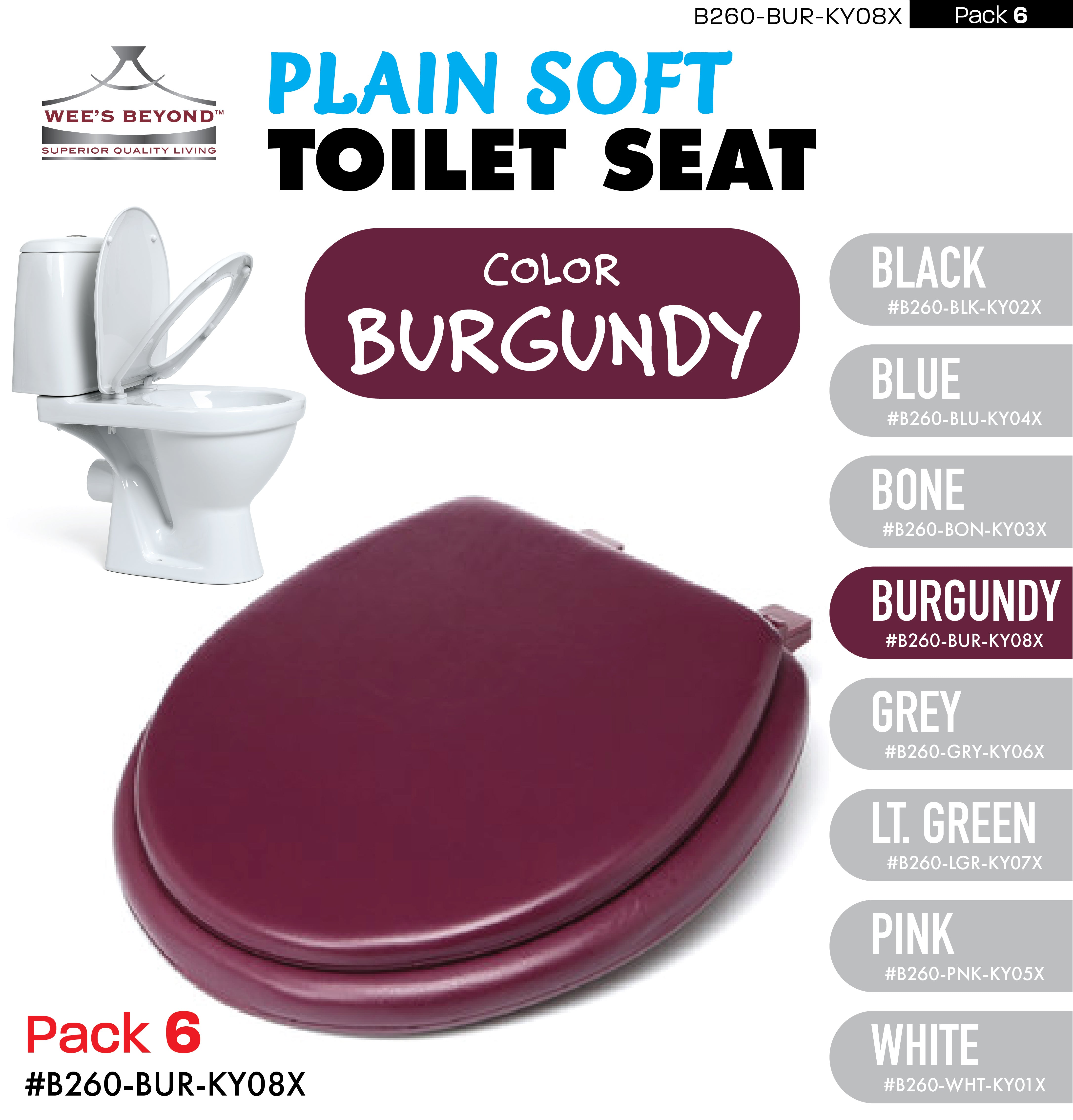 burgundy toilet seat