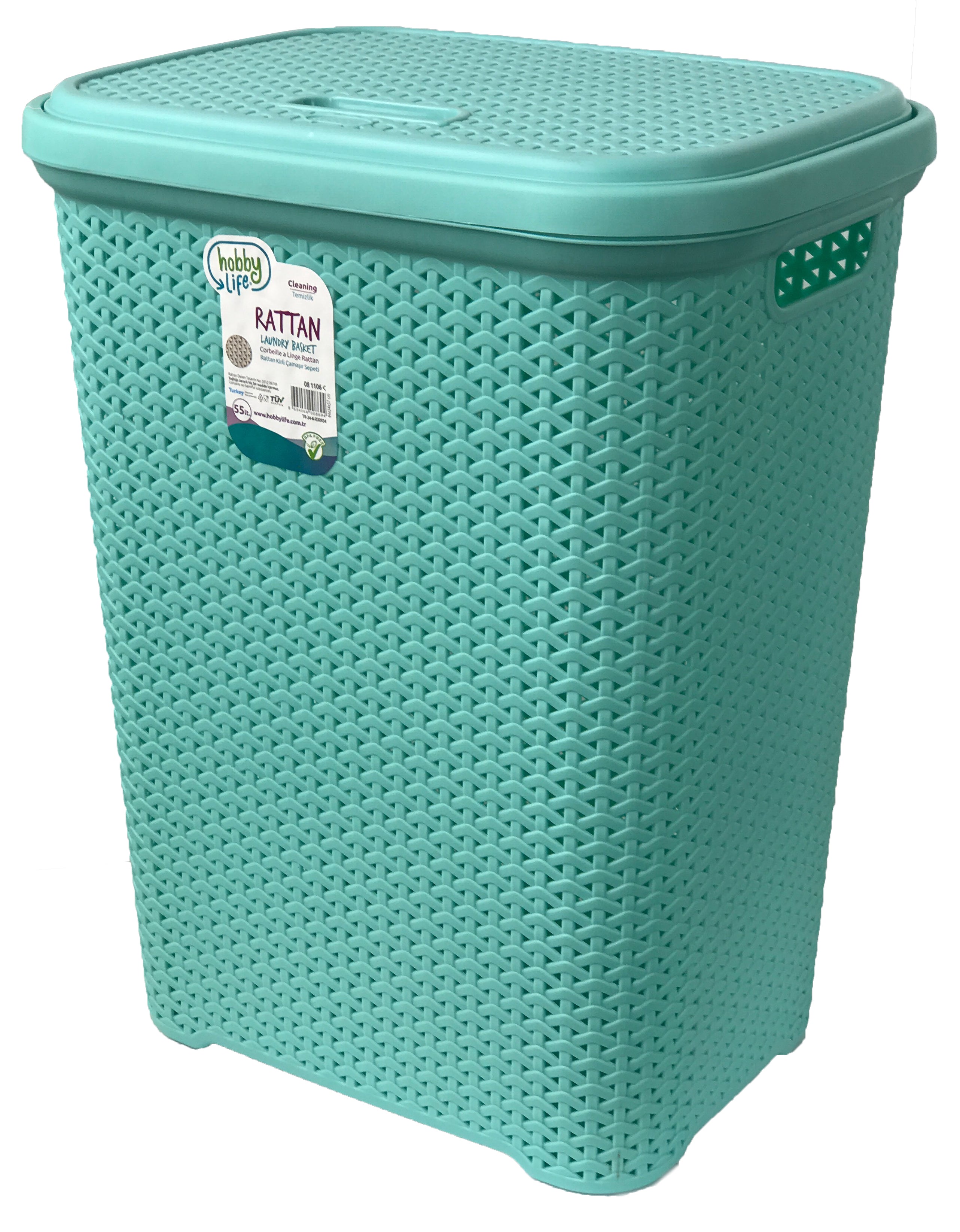 teal laundry basket