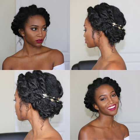 Natural Bridal Wedding Hairstyles Afrocenchix
