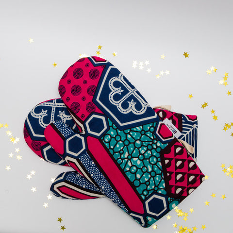 Bespoke Binny African Print Oven Mitts