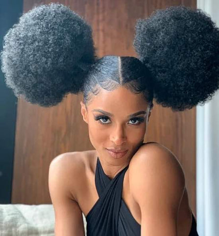 Mini Mouse-inspired hairstyle worn by Ciara Halloween hairstyles Afrocenchix Article