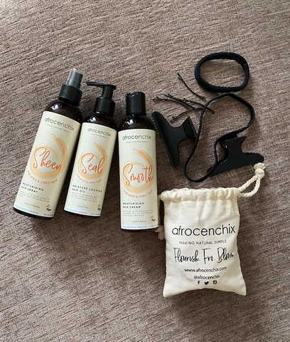 Afrocenchix Moisture Surge Set and Essential Accessories Pack