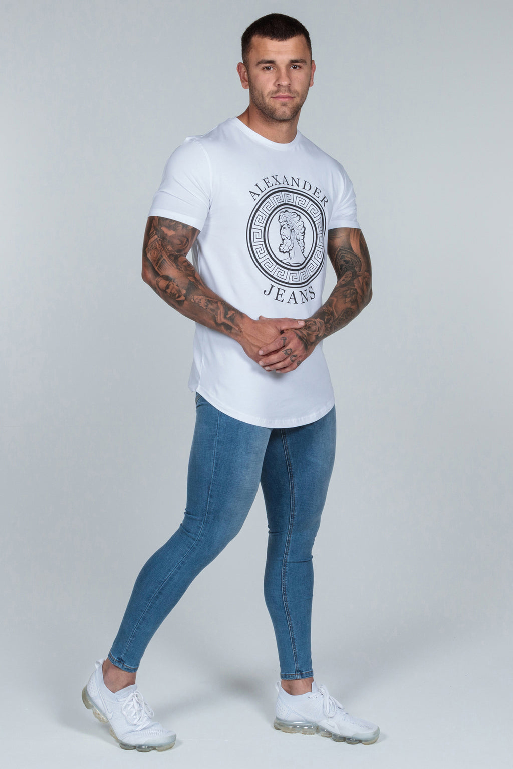 Super Skinny Spray On Jeans Blue Non Ripped Alexander Jeans 3769