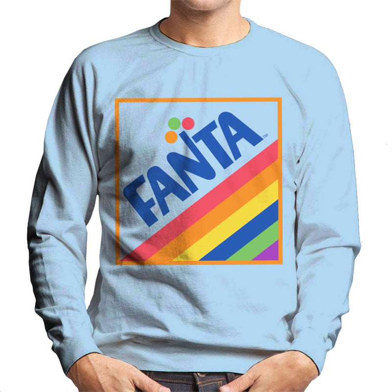 Fanta 1970s Retro Rainbow Logo Men's Sweatshirt