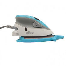 Load image into Gallery viewer, Oliso Mini Iron Blue With Trivet
