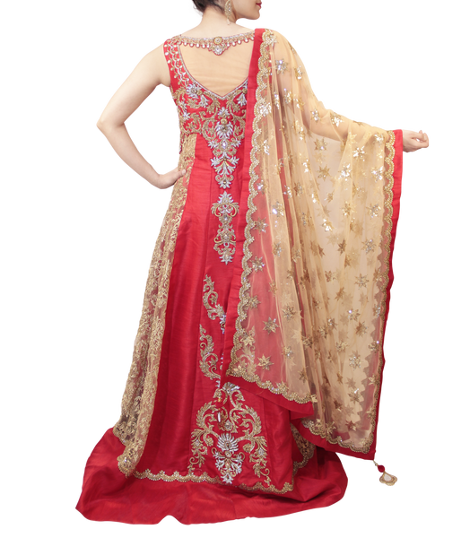 RED BRIDAL LACHA STYLE – Sahil Exclusive