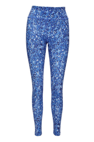 Moody Blue Scalloped Leg 7/8 Yoga Pants