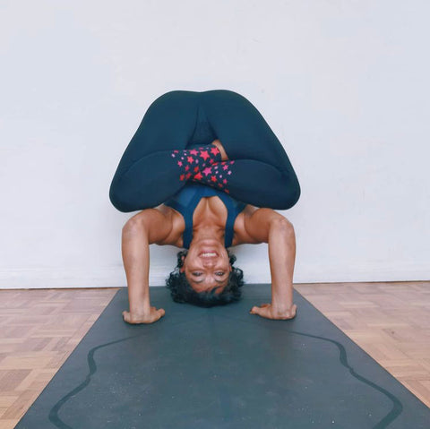 Tripod Headstand with lotus legs  - Blossom Yoga Wear - New year, new yoga poses